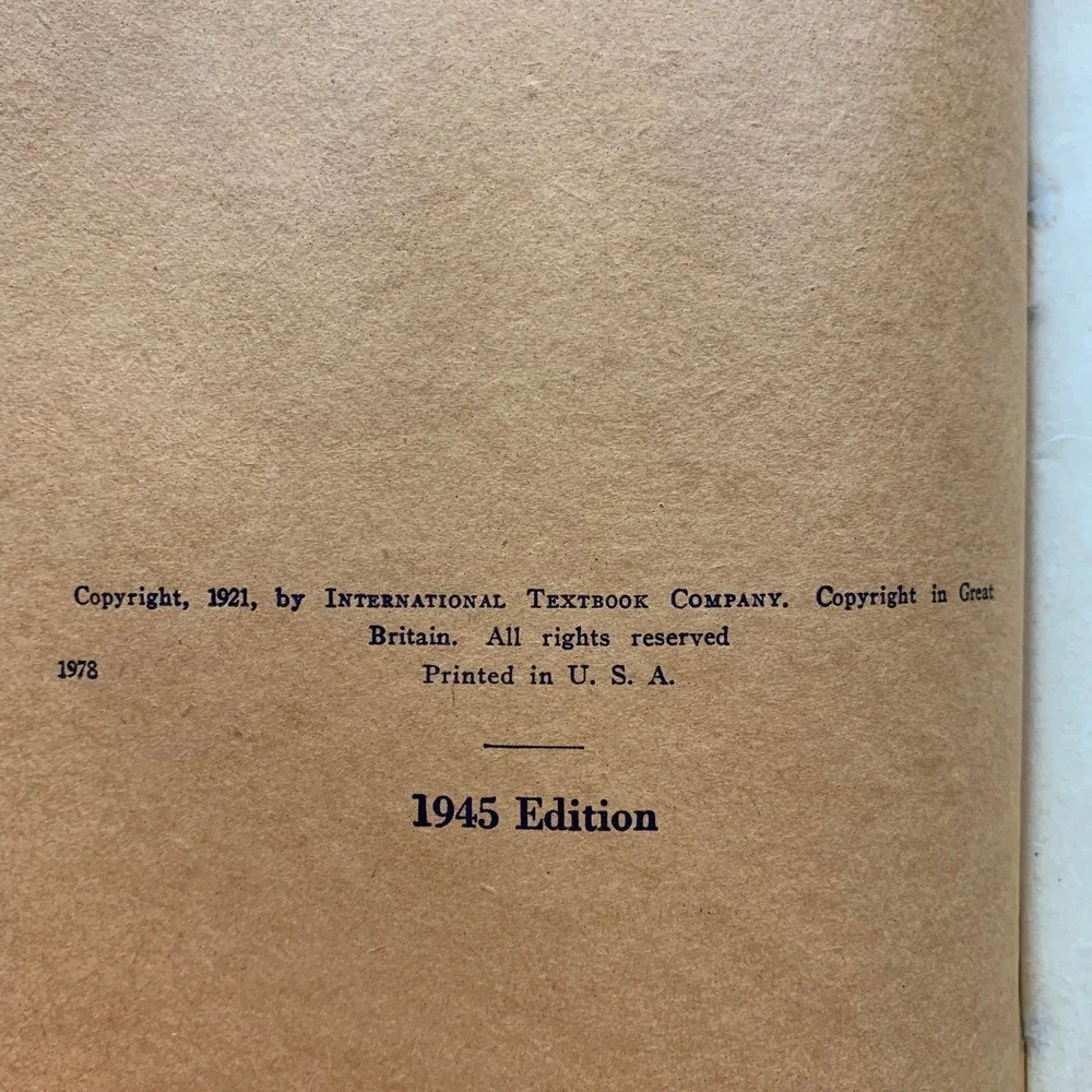 International Correspondence Schools Weights and Measures Book 1945 Edition‎